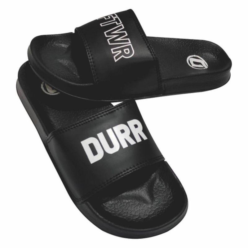Sandal Pria Slop Hitam Sandal Pria Kekinian Sandal Slide Pria Durr Footwear 20 Original