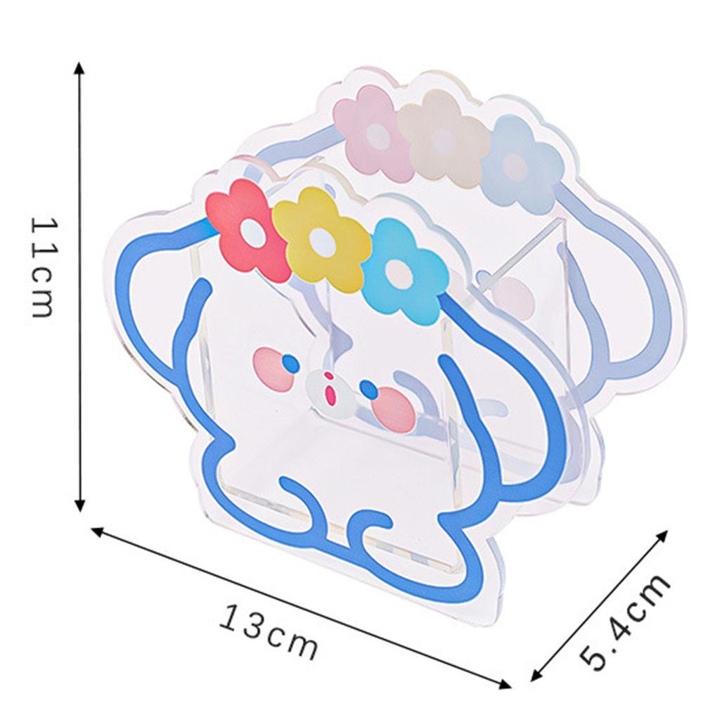 Preva Tempat Pulpen Akrilik Kawaii Lucu Box Coaster Klip Penyimpanan Kosmetik Kreatif Desktop Organizer