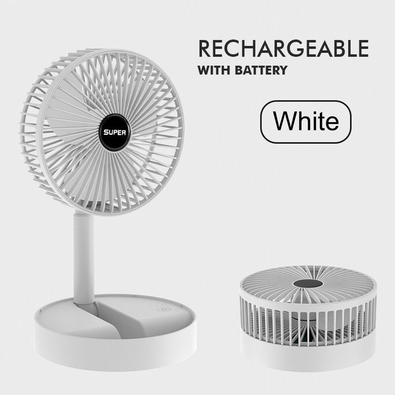 Folding Fan Rechargeable Portable Kipas Angin Lipat