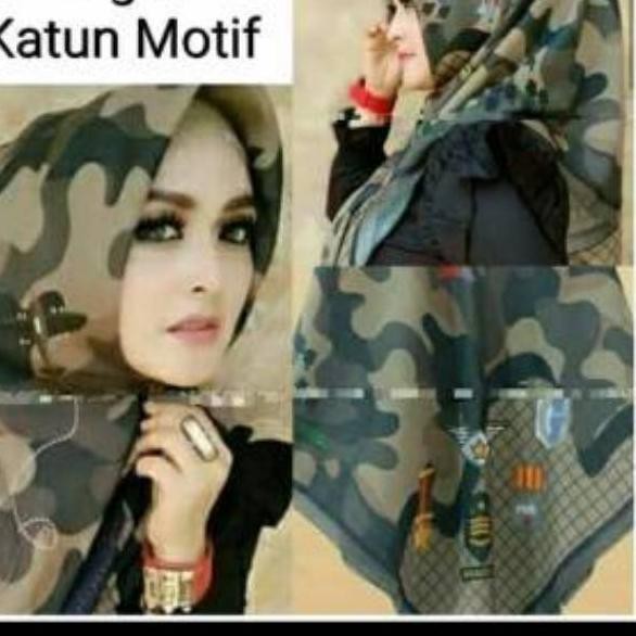 FCW Kerudung Hijab Voal Premium Motip JILBAB ARMY ✅
