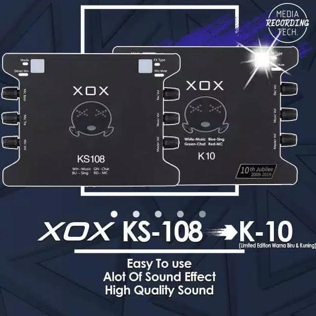 XOX KS 108 Soundcard Spesial Karaoke Online & Broadcasting