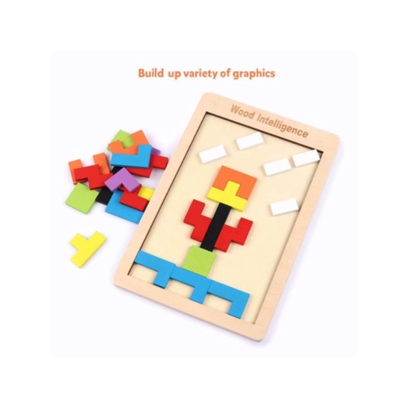 Puzzle Kayu Wooden Intelligence Mengasah Otak Anak