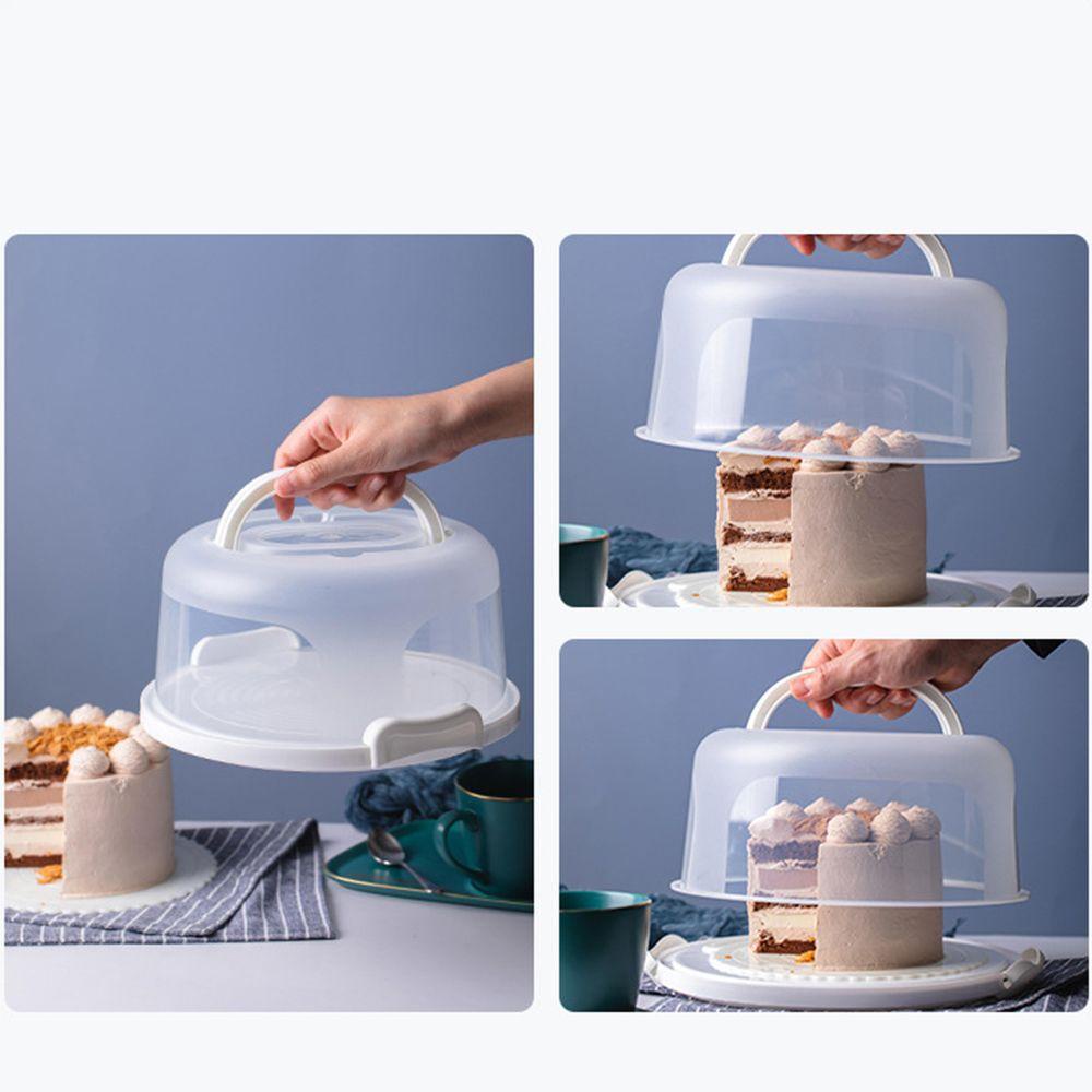 R-flower6per8 /10Inch Kotak Kue Dengan Tutup Genggam Sayur Buah Kulkas