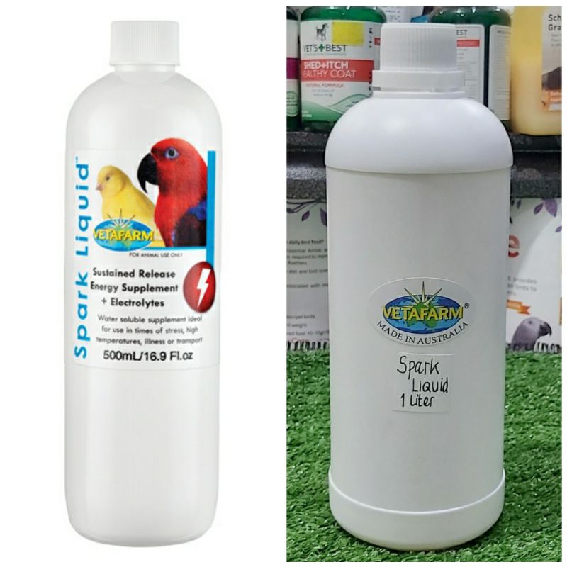 Spark Liquid Vetafarm 1 Liter Bird Suplement Energi &Electrolit