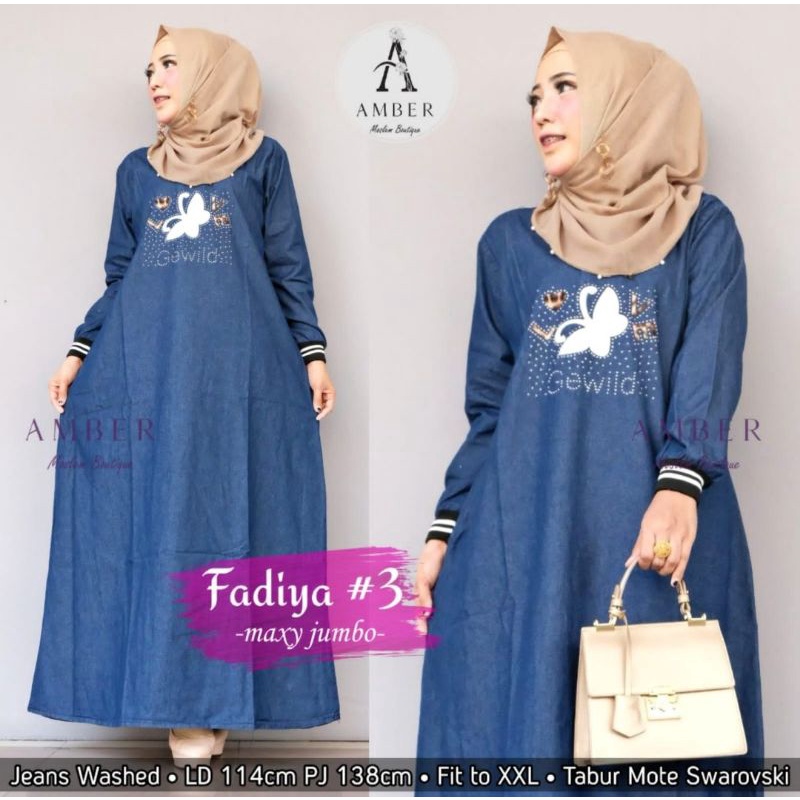 GAMIS JEANS TERBARU 2022 UNTUK WANITA MUSLIMAH DEWASA  BAJU MAXY  KEKINIAN  MODIS DAN TERPOPULER DEN