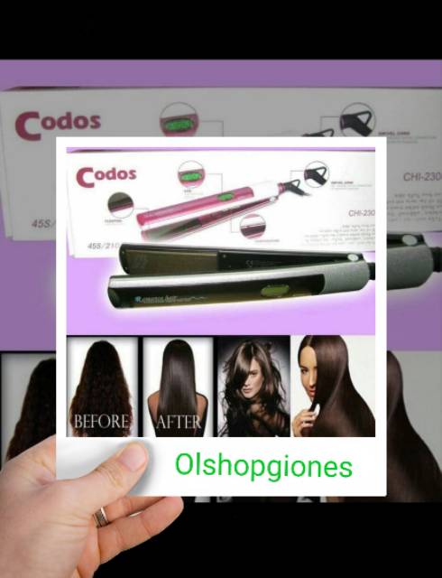 CATOK CODOS ROMANCE HAIR CATOKAN ION  SMOOTHING FLAT IRON