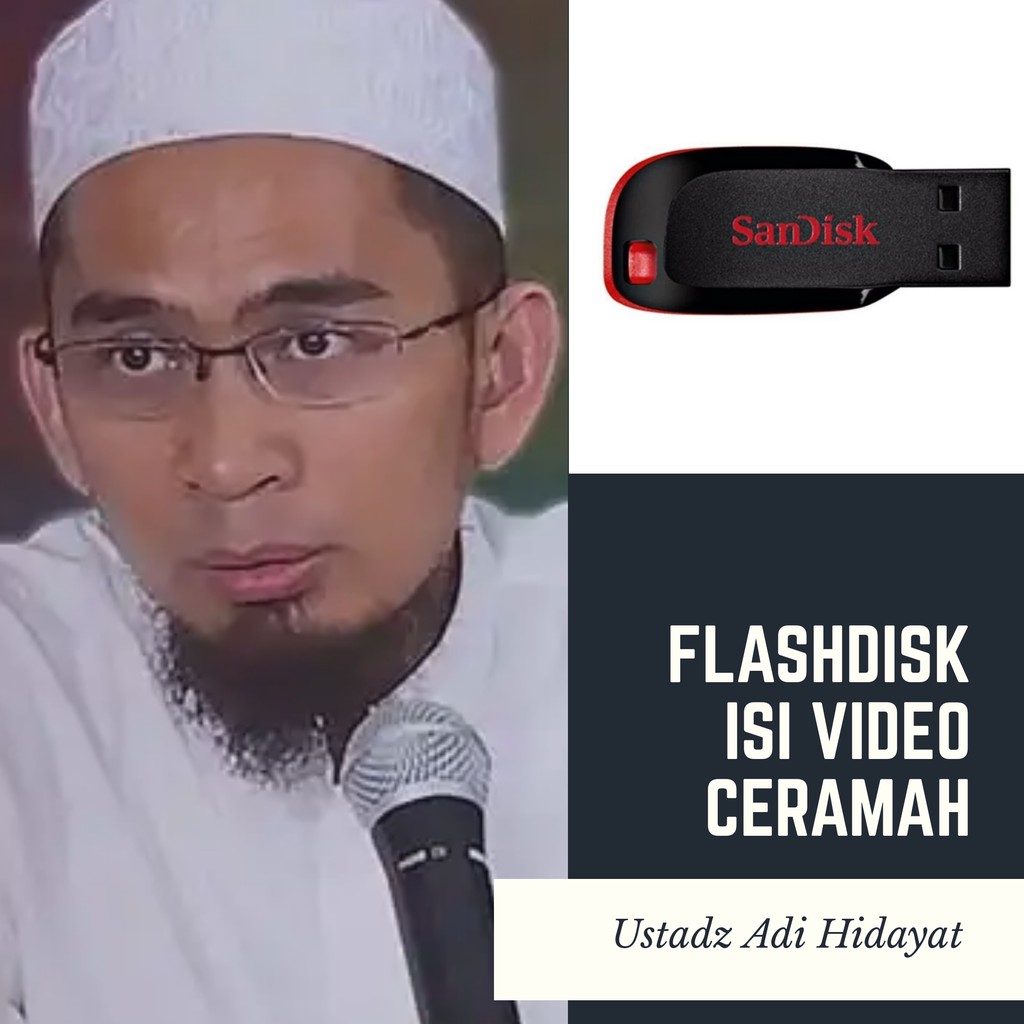 Flashdisk 16 Gb Isi Video Ceramah Ustadz Adi Hidayat Shopee Indonesia