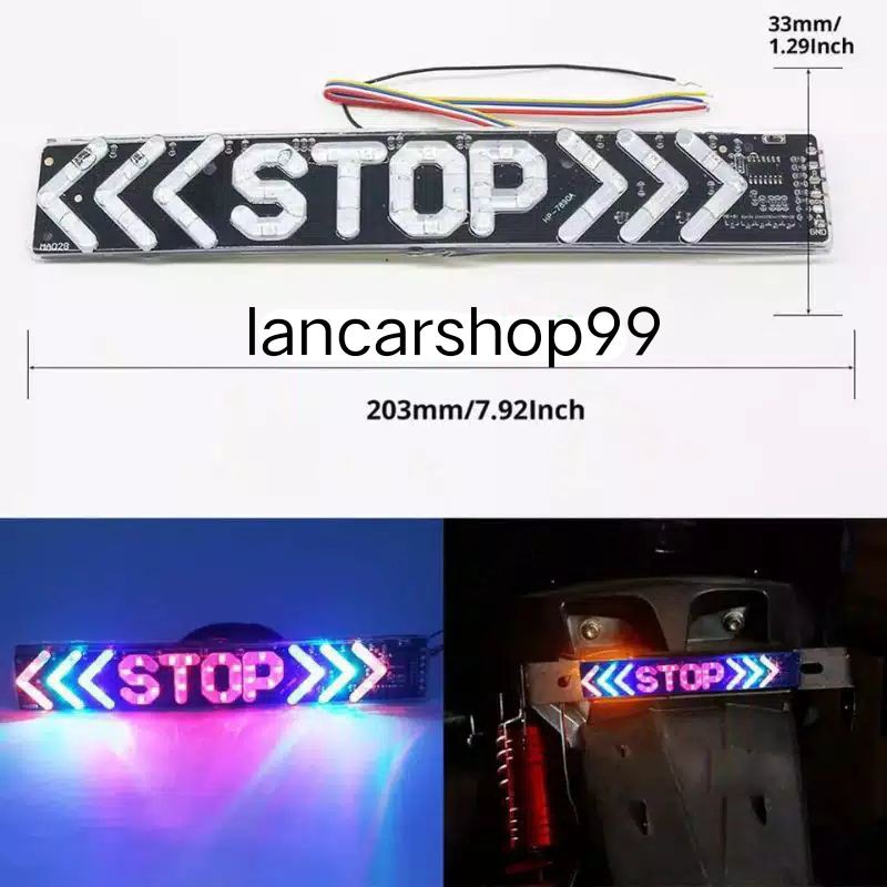 LAMPU STOPLAMP BELAKANG- STOP PLUS SEIN BELAKANG - STOP 3 IN 1 LOGO - LAMPU  STOP