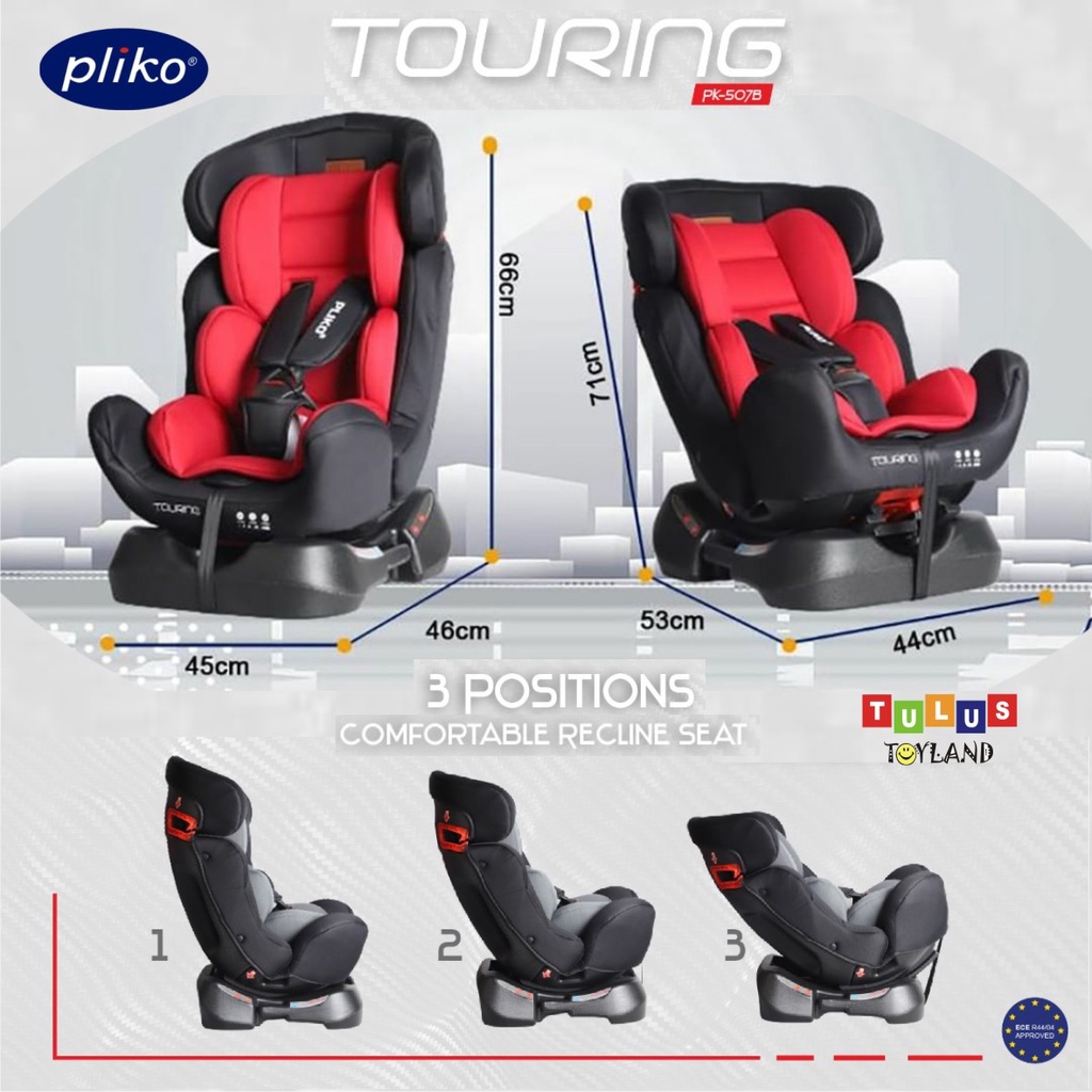 Pliko TOURING Car Seat PK 507B kursi mobil anak dudukan bayi baby safety infant to junior chair