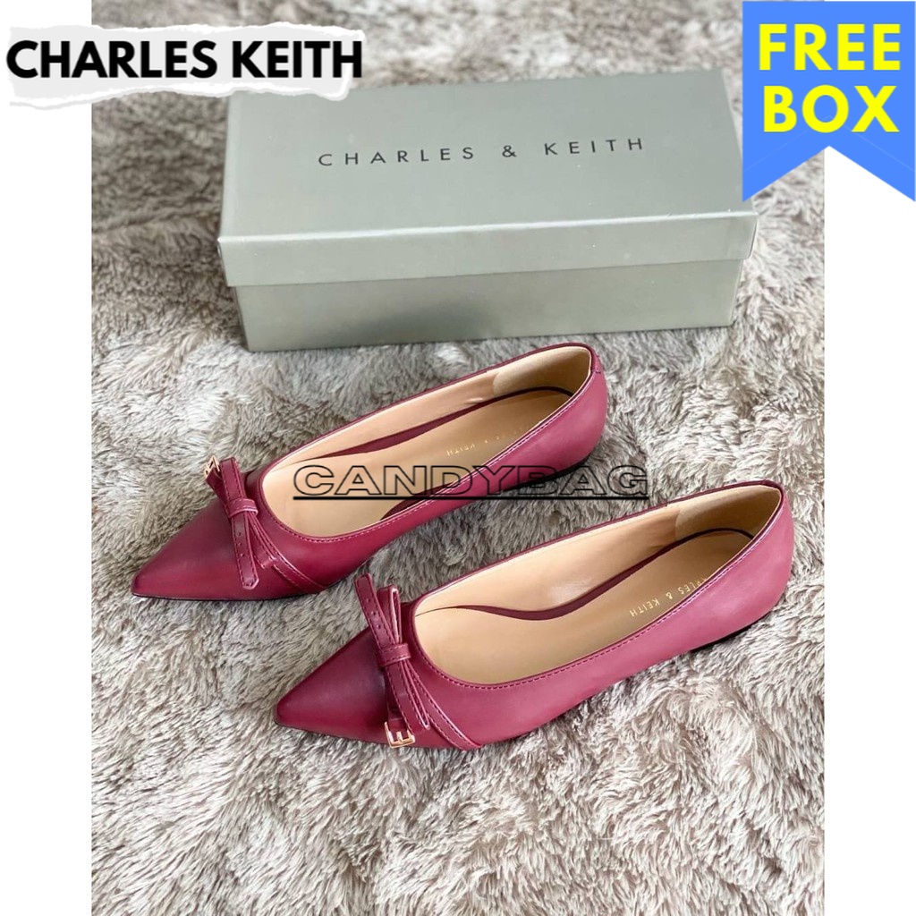 Sepatu Wanita - Charles And Keith Sepatu Sandal Hak Flatshoes Perempuan Import 290