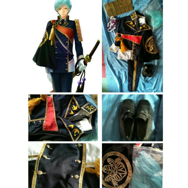 Ichigo hitofuri/ touken ranbu cosplay Costume/kostum cowok/dewasa/battle unifrom
