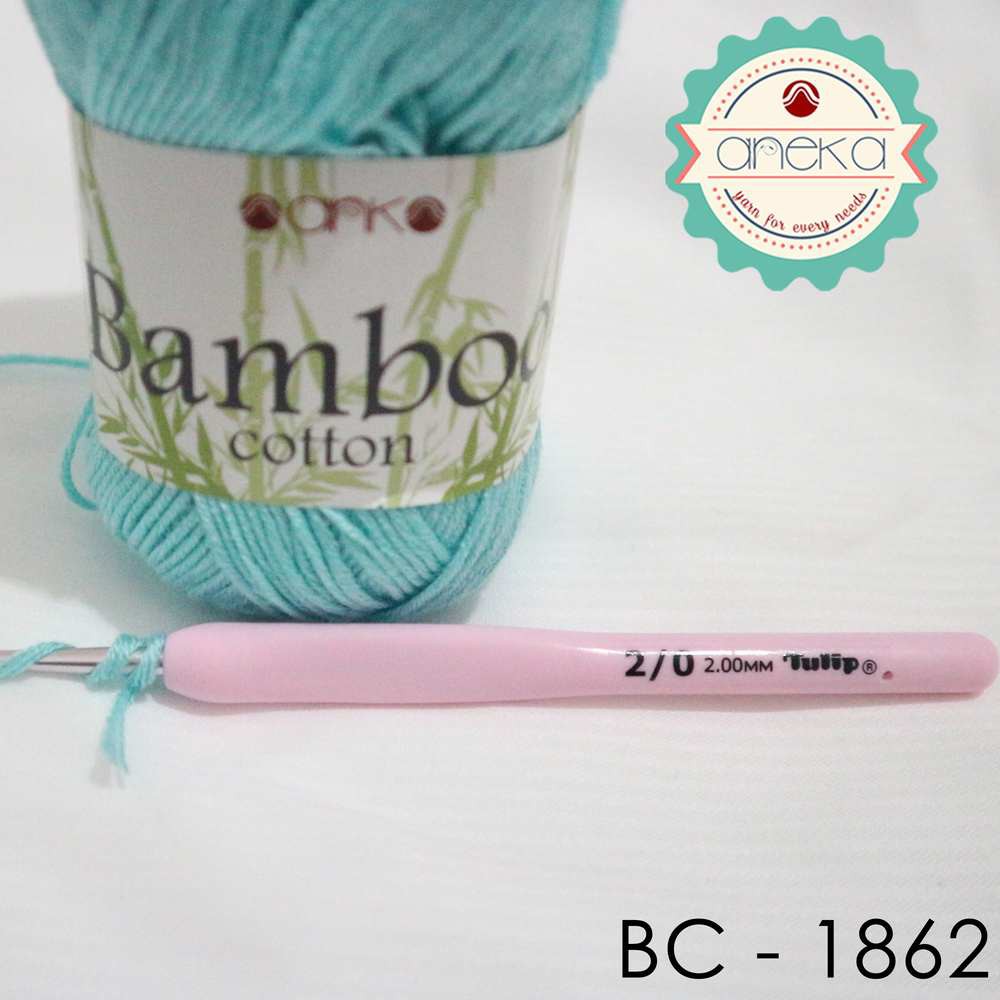 Benang Rajut Katun Bambu / Bamboo Cotton Yarn 2 -  1862 Turkis Muda