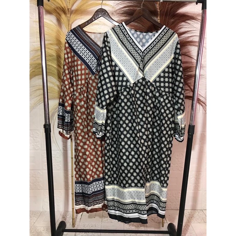 TUNIK MOTIF KOMBINASI BAHAN RAYON