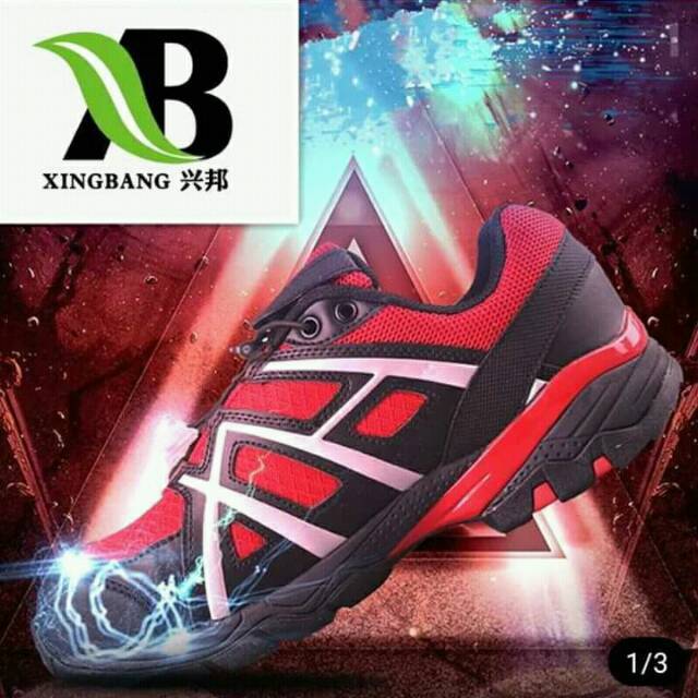 Sepatu safety aolang merah new