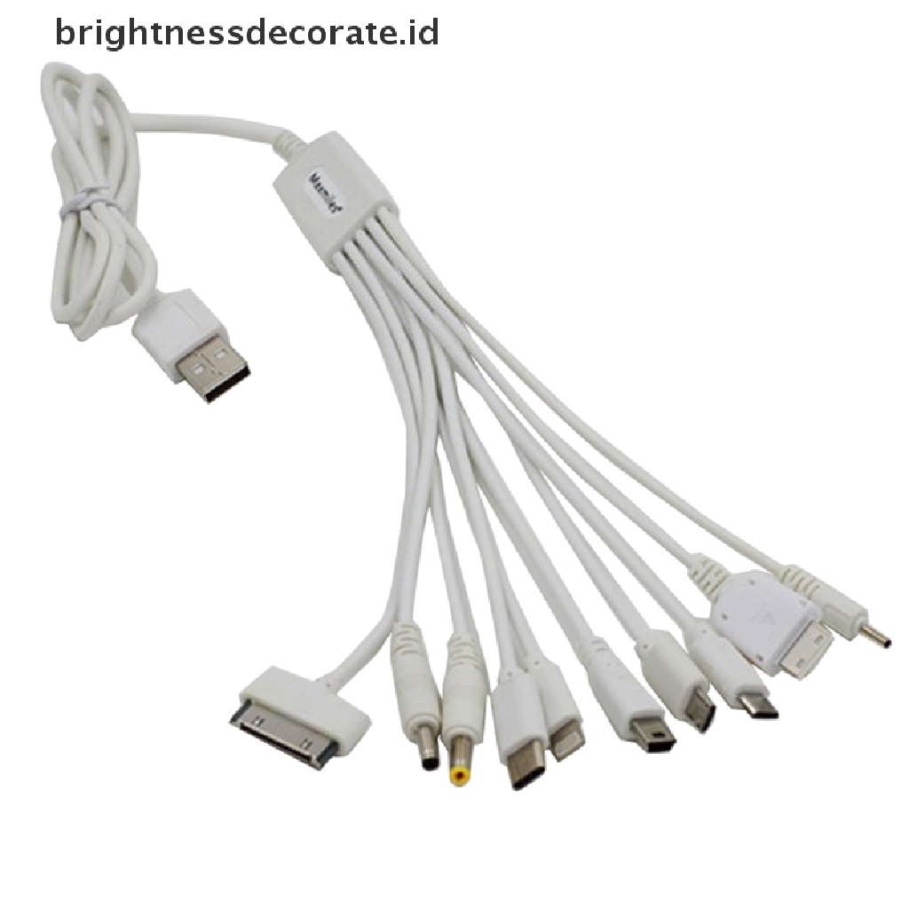 Kabel Adapter Charger USB Multifungsi 10 In 1 Untuk Iphone 6 / 7