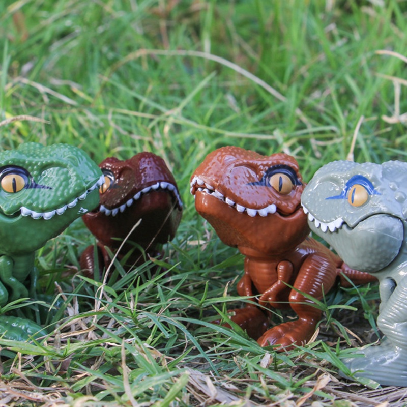 Jari Menggigit Mainan Dinosaurus,Jurassic Park,Dinosaurus Lucu T-Rex Anak-anak Anak Laki-laki Mainan Kecil Hadiah Ulang Tahun