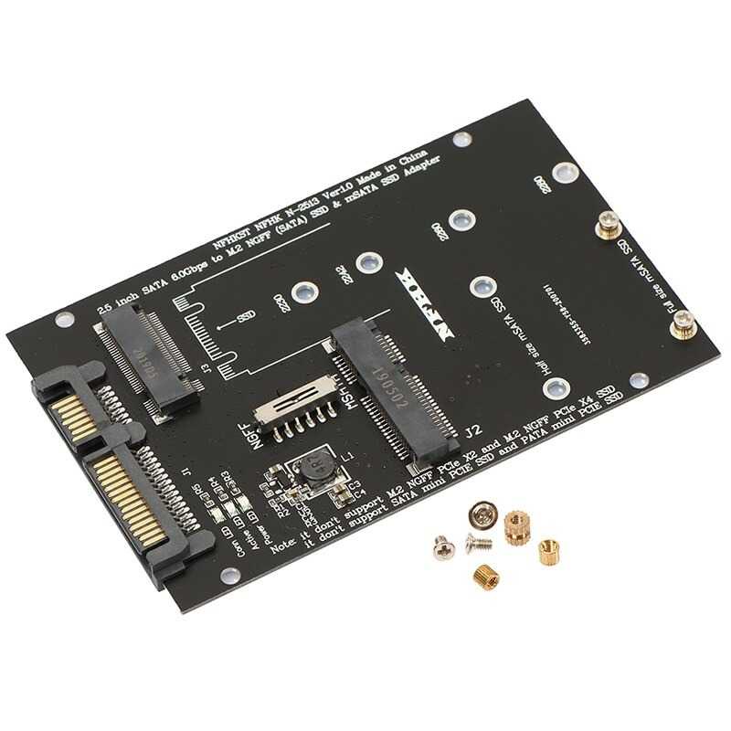 IDN TECH - NFHK Adaptor Konventer M.2 NGFF SSD to SATA III 2.5 Inch - N-2513