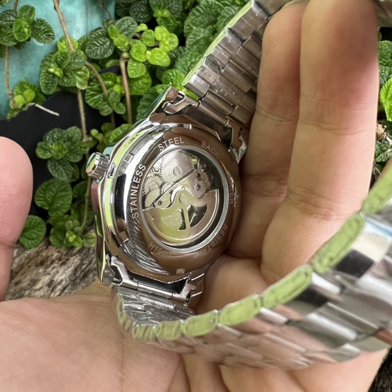 Jam Tangan Winner Automatic Transparan Bisnis Klasik Sporty