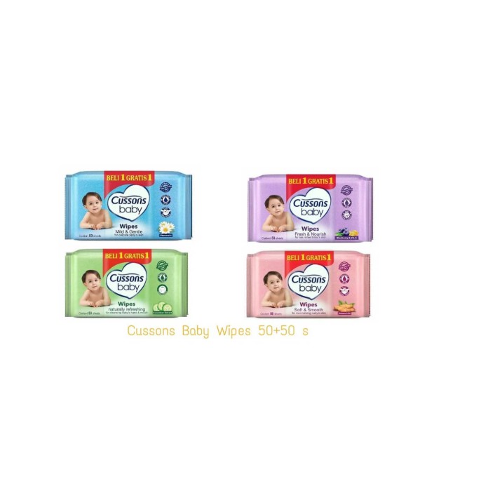 Tisu basah Cussons Baby Wipes (2pcs)