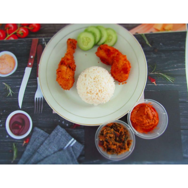 

Nasi Kotak Ayam Goreng Sambel Andaliman (Sambel Khas Batak) per 3 porsi