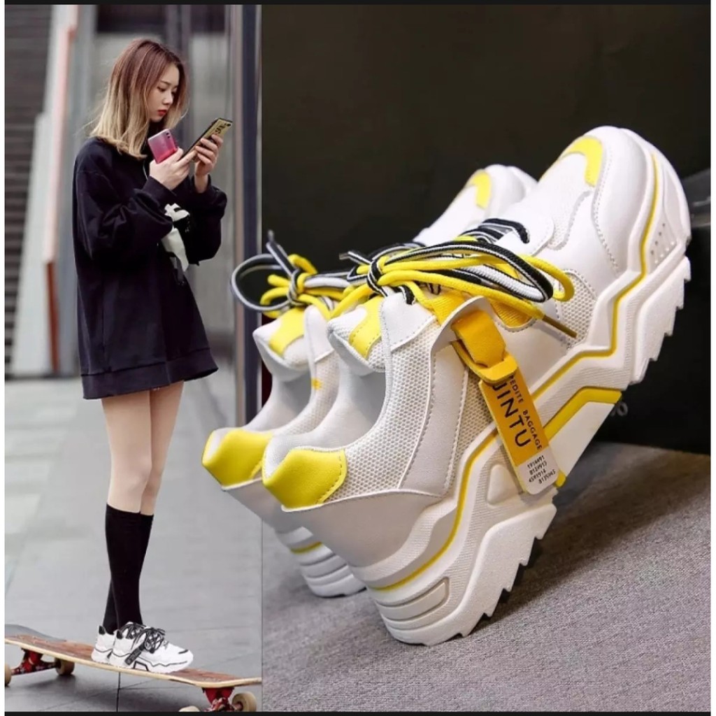 WnZ- Sepatu Sneakers Pria Terbaru / Sepatu Pria Jintu / Sepatu Korea impor / Sepatu Sport TERLARIS