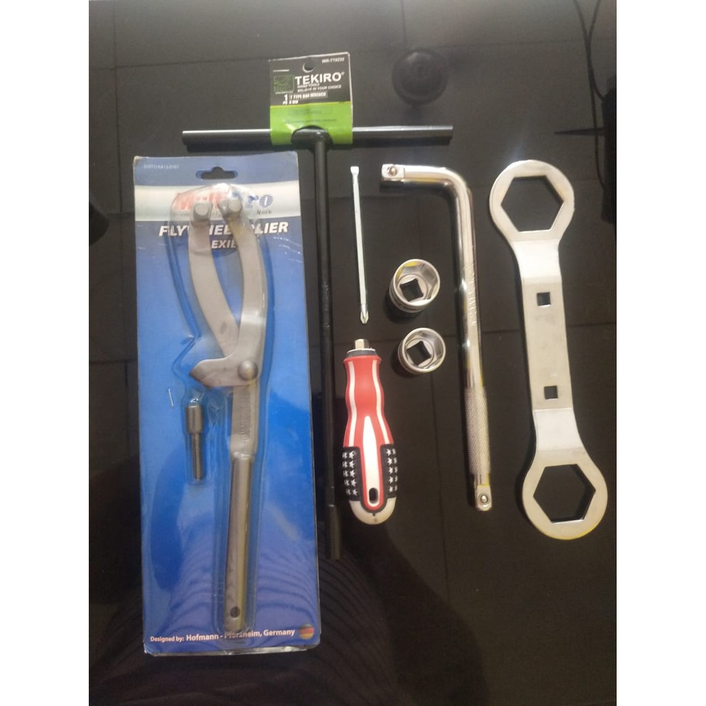 Premium Paket Set Kunci Cvt Treker Tahanan Paket 7 Pcs Kunci Shock 19 22 Kunci Pully Cvt Stang