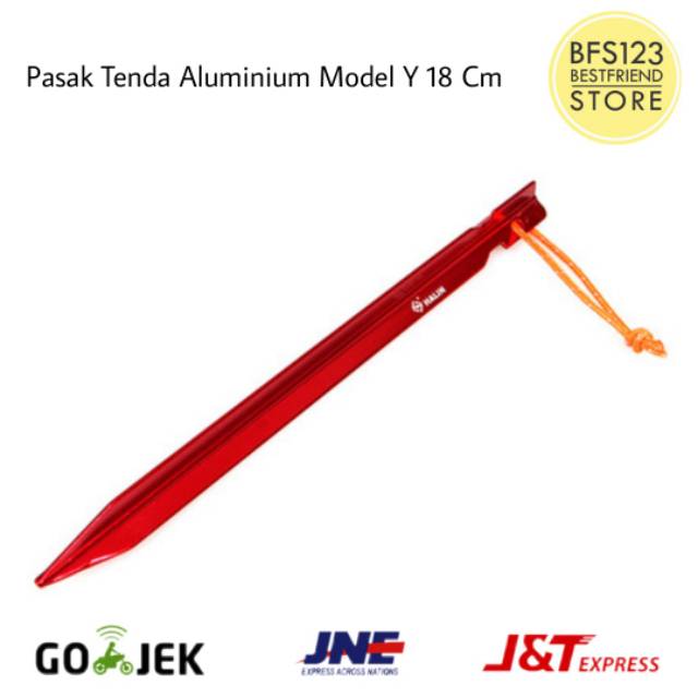 Pasak Tenda Alumunium Ultralight Model Y 18 Cm