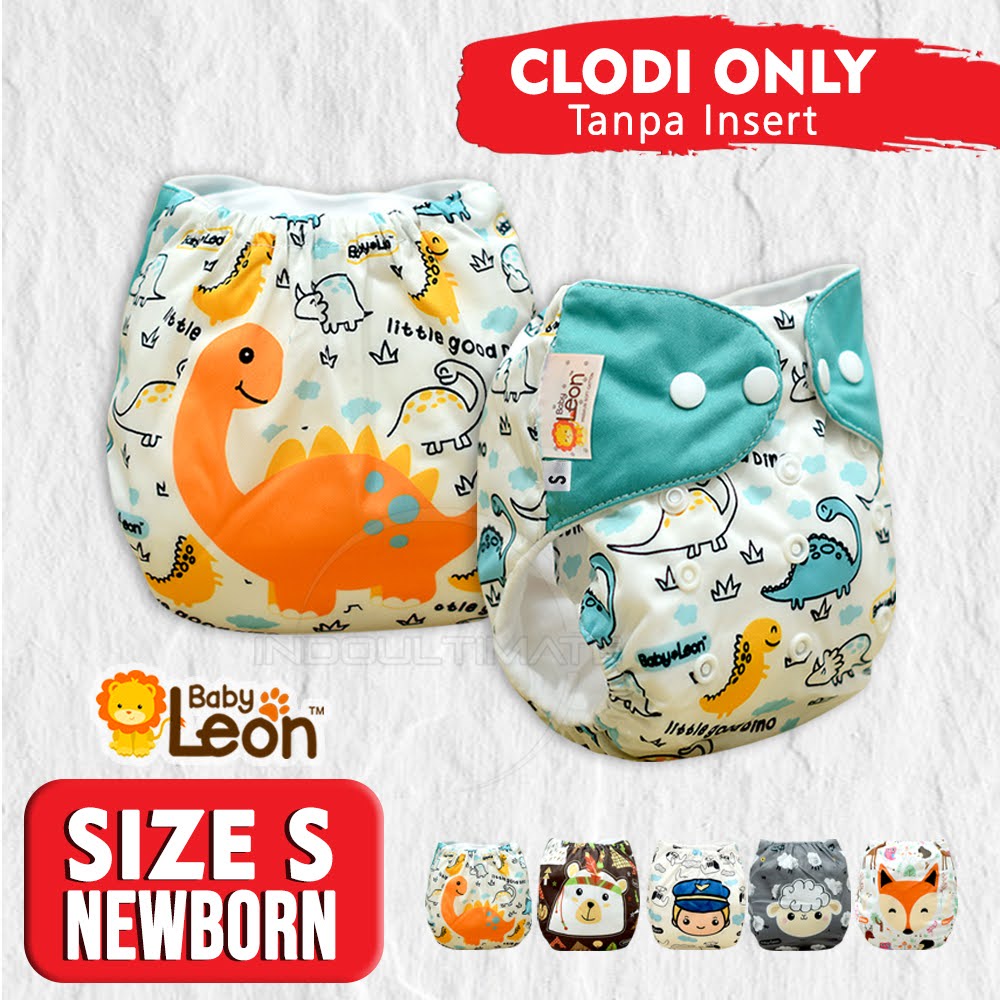 1PCS CLODI ONLY (Tanpa Insert) BABY LEON Clodi Baby Popok Kain Bayi Cloth diaper CB-633 CB-733 Popok Kain Cuci Ulang Bayi Celana Popok Cloth Diapers Daya Serap Tinggi