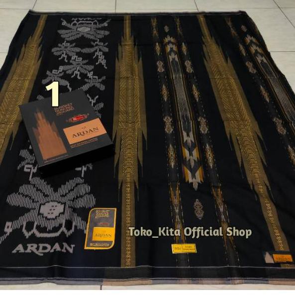 Menarik.. Sarung Ardan SGJ Gold Black Edition By ketjubung Songket Gunungan Jacquard motif kecubung