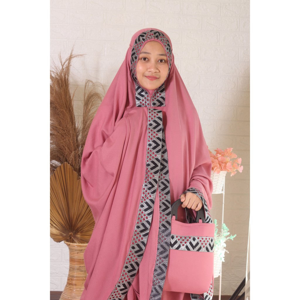 Mukena Dewasa Rayon Renda Bordir ShifaSeries