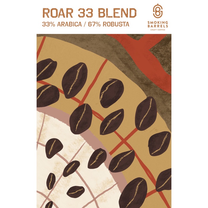 

201ggffg Roar 33 Blend 1Kg -Dark Roast Biji Kopi Bahan Es Kopi Susu Ds20X11