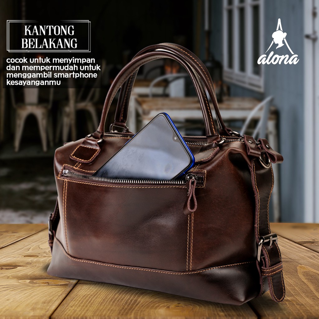 Tas Jinjing Freya Selempang Bahu Slempang Sling Shoulder Bag Bahan Kulit Asli Fashion Wanita Cewek Branded