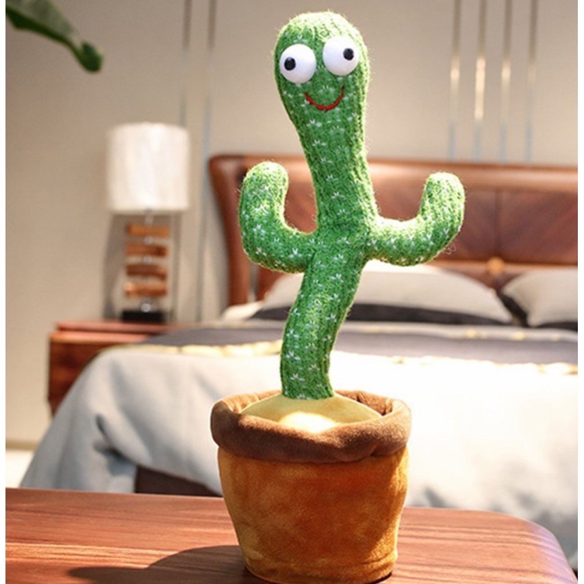 Cactus Toy Boneka Pintar Kaktus Joget Joged Goyang Bisa Ngomong Rekam Bicara Menari Dance