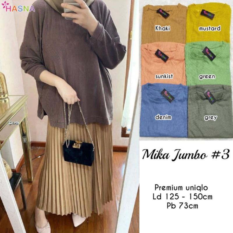 atasan wanita premium//Mika jumbo by Hasna//oversize//uniqlo