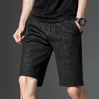 Celana Pendek Longgar Casual Pria Motif Camo Warna Polos