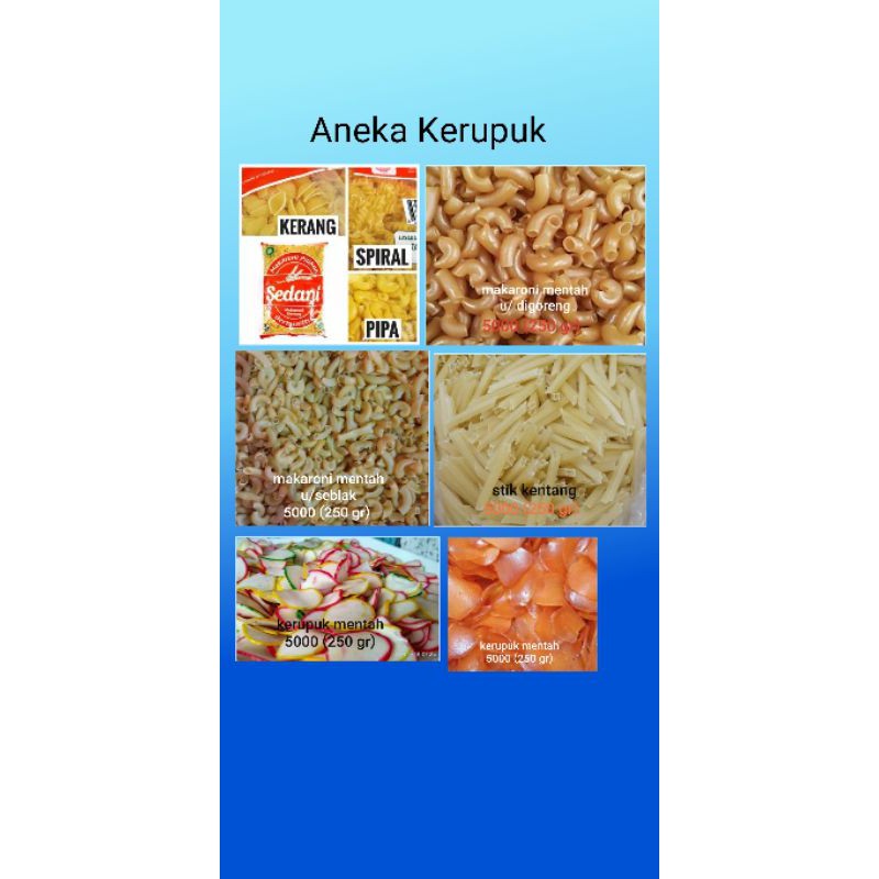 

Kerupuk mentah 250 gram