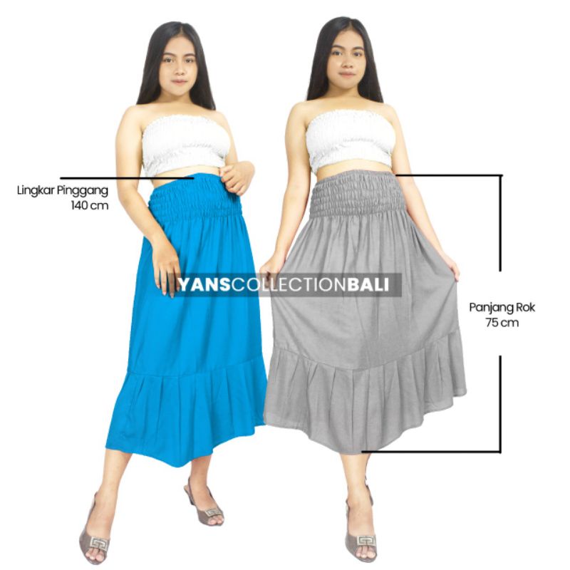 Rok Panjang Ruffle KOREAN BALI Termurah