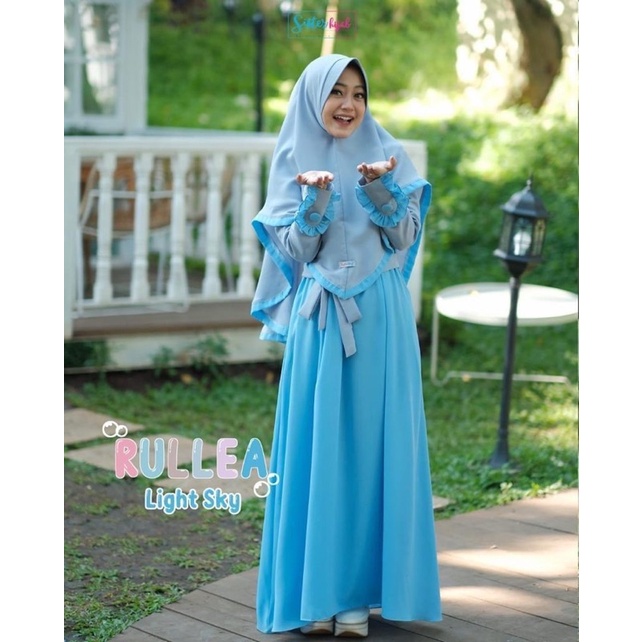 Rullea dress Sister Hijab original / Gamis set cantik murah berkualitas / Gamis remaja kekinian
