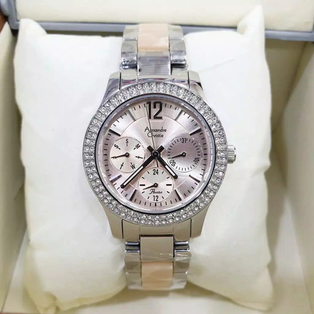 AC alexandre Christie AC 2463  wanita original Stainless steel silver kuning