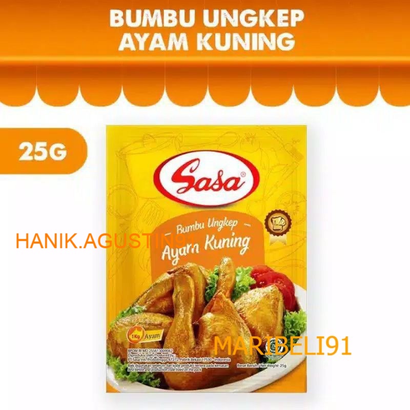 

Sasa Bumbu Ayam Kuning 25 gr
