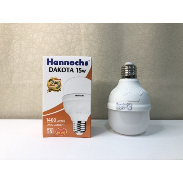 Lampu LED Bohlam Dakota 15w 15watt Hannochs CoolDayLight