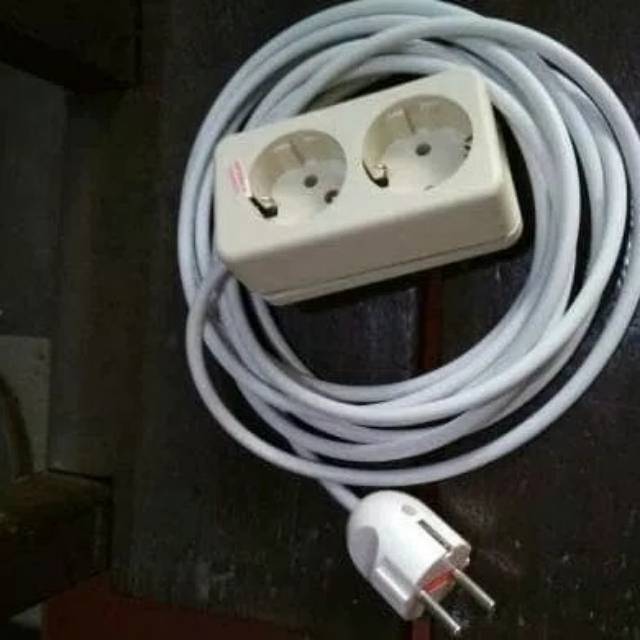 stop kontak 2 lubang UTICON kabel 5 meter stop kontak extension