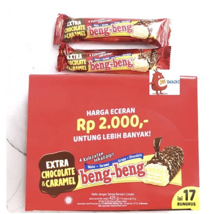 

[PROMO!!] NEW BENG-BENG 1 PAK ISI 17 PCS X 25 GR - beng beng coklat nikmat termurah