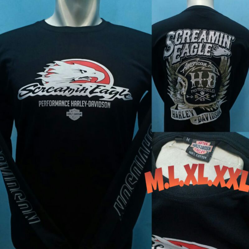 Kaos Harley Davidson Lengan Panjang