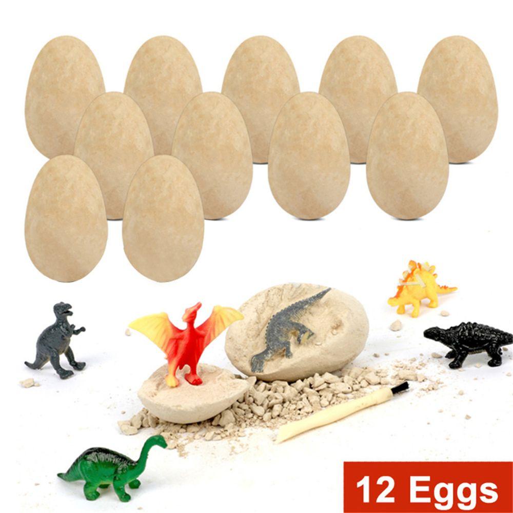 【 ELEGANT 】 Kit Penggali Telur Dinosaurus 3-12 Tahun Anak-Anak Menggali Telur Dino DIY Model Majelis Kejutan Alat Penggalian Dinosaurus Mainan Edukasi