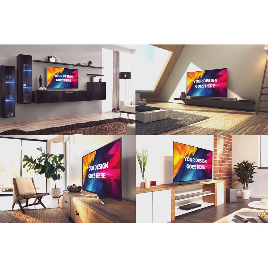 Television Display Mock-up Bundle - Photoshop
