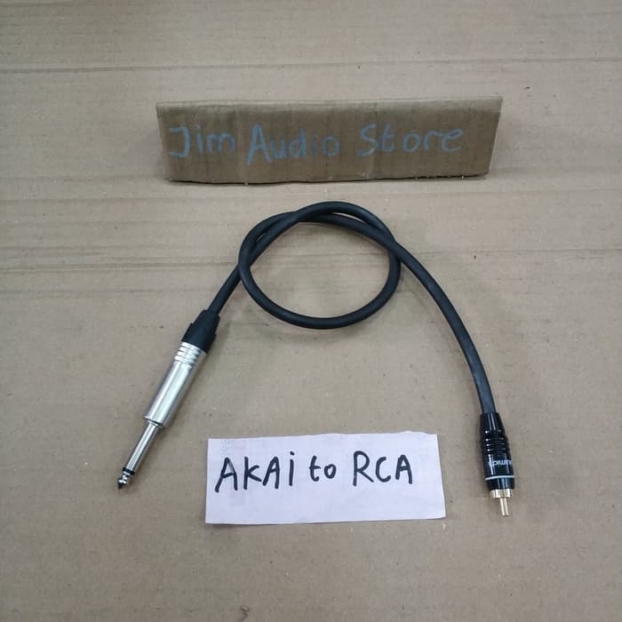 Kabel mic canare 50cm akai 6,5mm to RCA nakamichi / akai to RCA