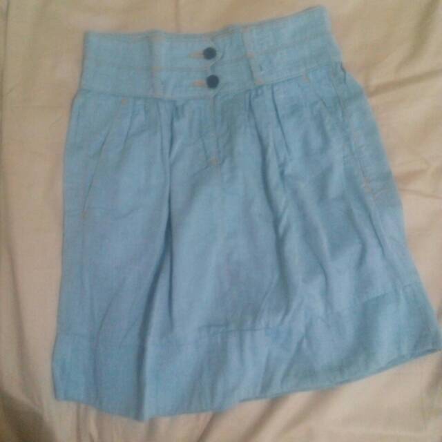 Lux. denim skirt rok jeans preloved second branded murah