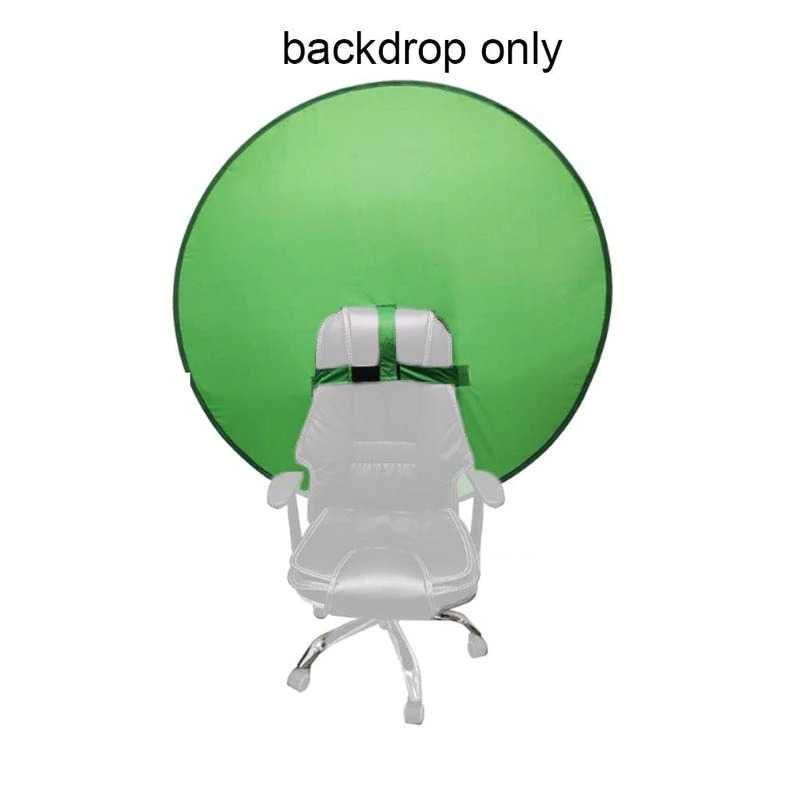 Backdrop Background Green Screen Live Streaming Kursi Gaming