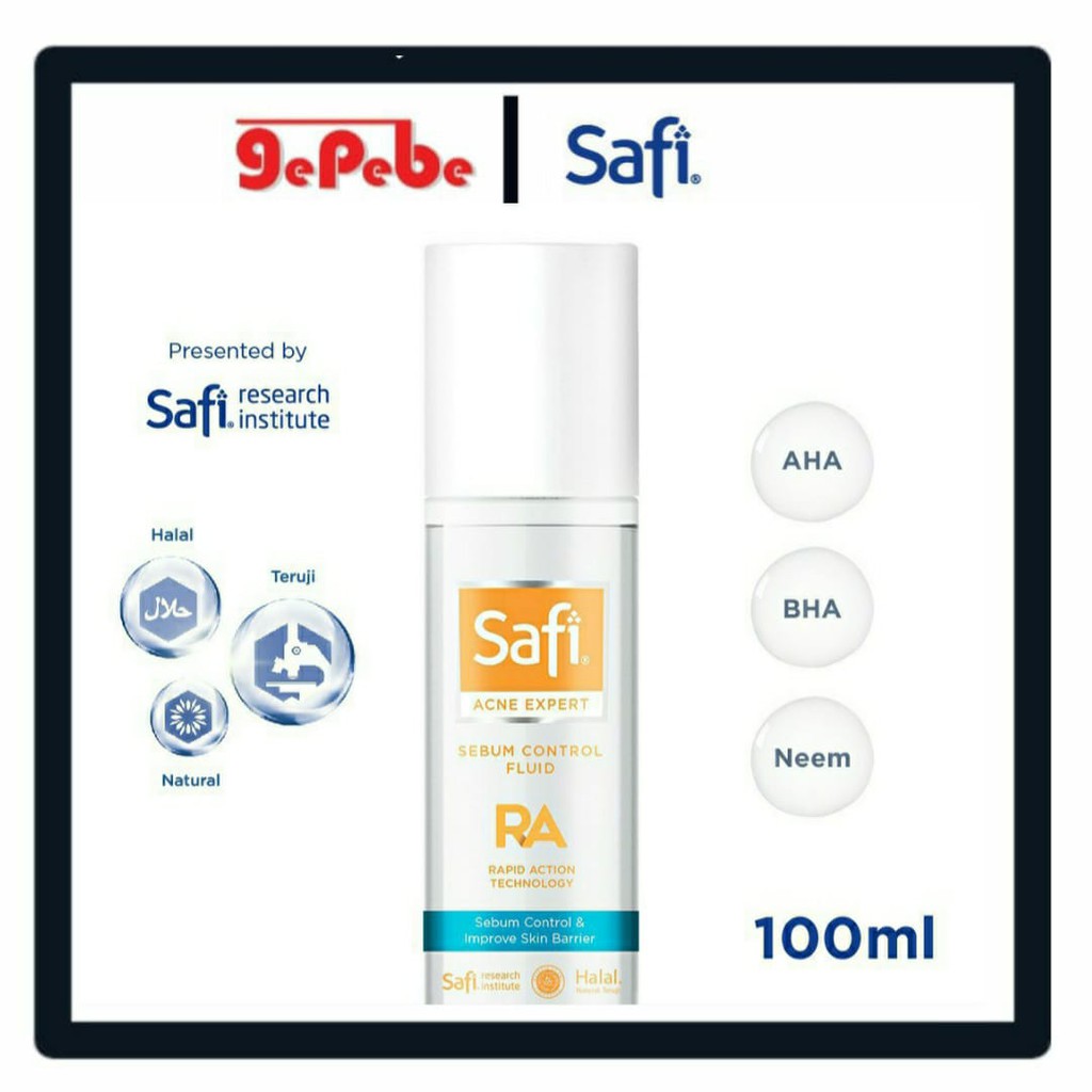 BARU!!! SAFI ACNE EXPERT SEBUM CONTROL FLUID 100ML